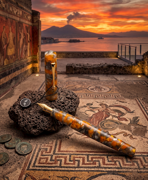 LEONARDO-PIÓRO "MZ" LAVA AND ASH GOLD TRIMS