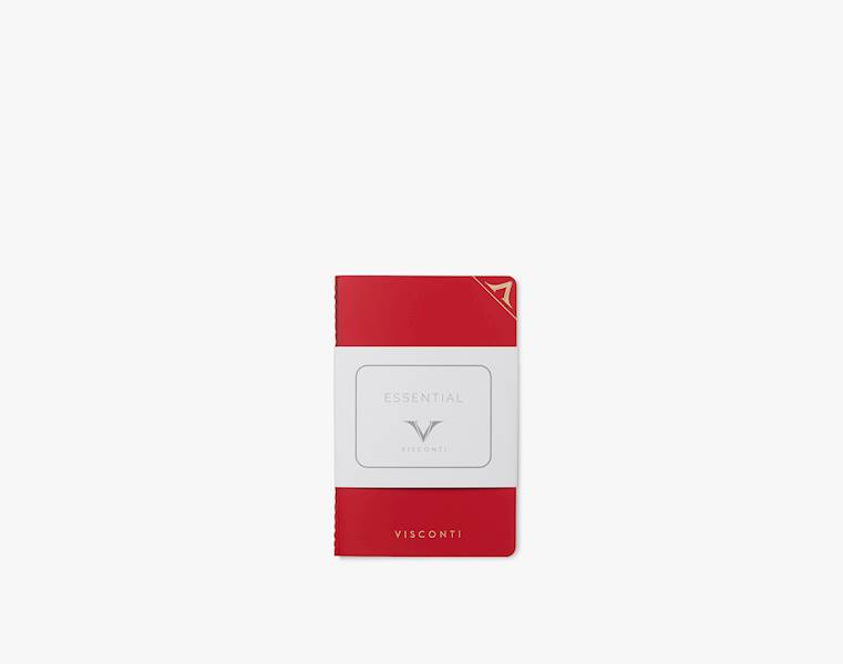 VISCONTI KQ01-NOTEBOOK RED 90X140mm