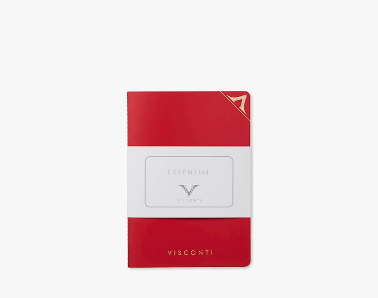 VISCONTI KQ02-NOTEBOOK RED 145x210mm