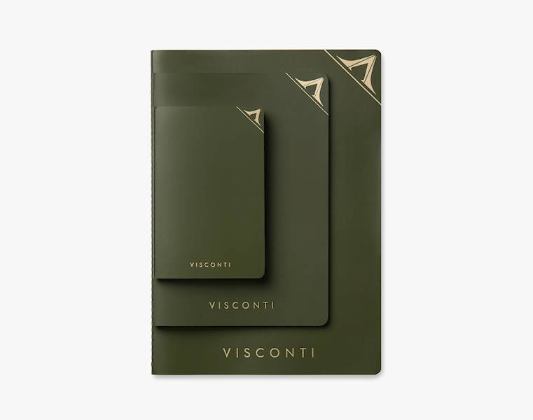 VISCONTI KQ02-NOTEBOOK GREEN 145x210mm