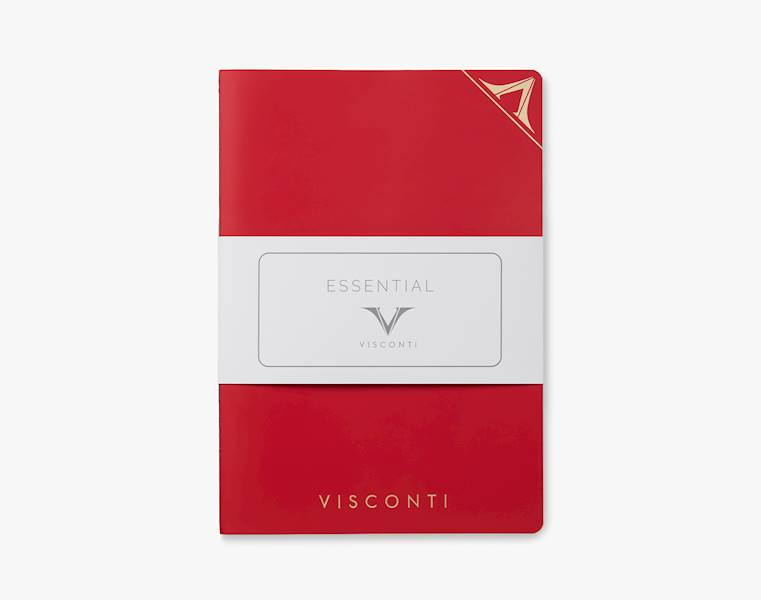 VISCONTI KQ03-NOTEBOOK RED 210x297mm