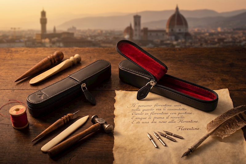 VISCONTI- KL40-01  ETUI NA 1 PIÓRO RED