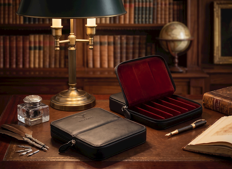 VISCONTI- KL40-06  ETUI NA 6 PIÓR RED