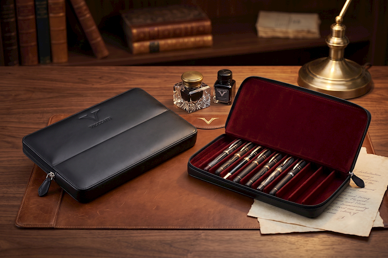 VISCONTI- KL40-12  ETUI NA 12 PIÓR RED