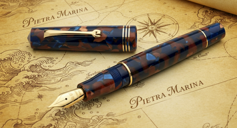 LEONARDO-PIÓRO "MZ" PIETRA MARINA GOLD TRIMS