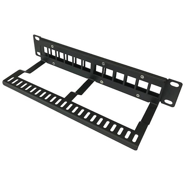 10" Patch Panel  1U 12-portowy dla keystone niewyposażony