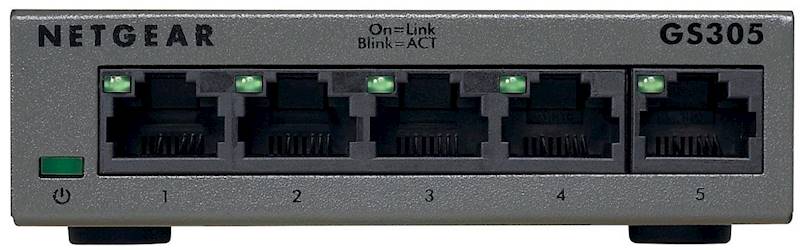NETGEAR Switch GS305 5x10/100/1000Mbps METAL CASING