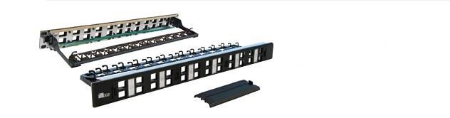 CCS 19" Patchpanel 24-port niewyposażony 1U