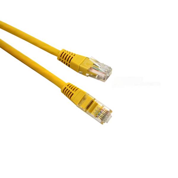 Patchcord C5e UTP 5,0m żółty