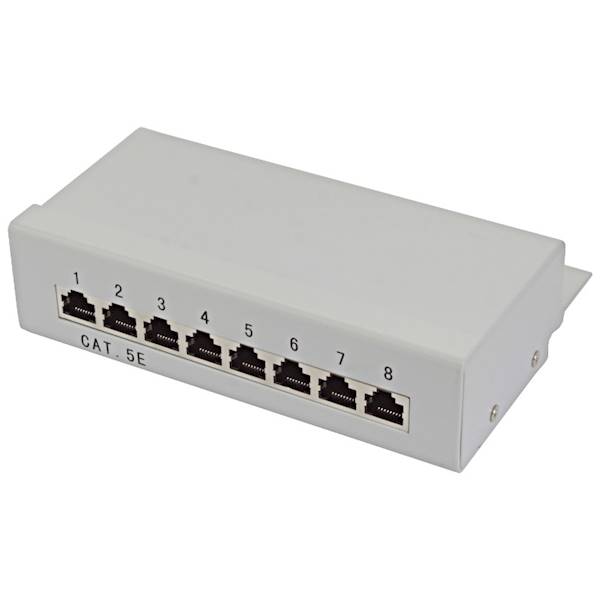 10" Patch panel naścienny 12xRJ45 kt.5e ekranowany
