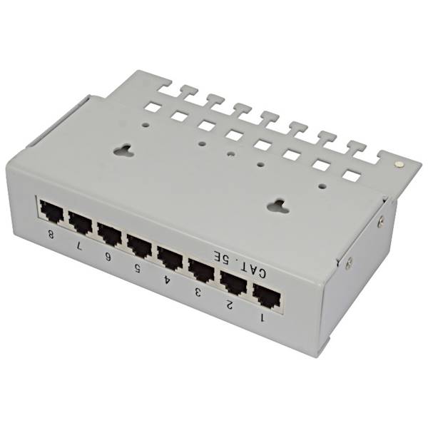 10" Patch panel naścienny 12xRJ45 kt.5e ekranowany