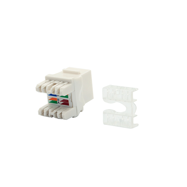 AFL Keystone RJ45 C6 UTP biały terminowany narzędziem