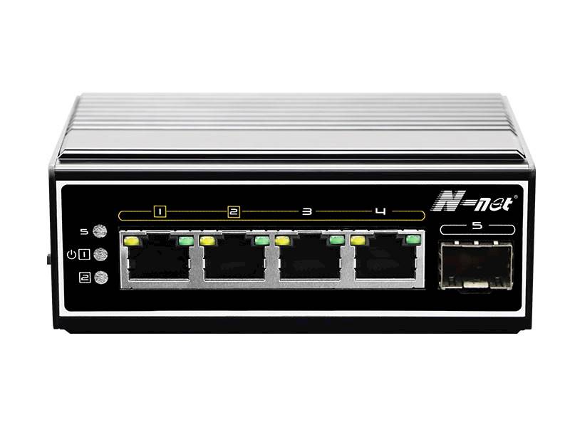 Mediakonwerter przemysłowy NIE6041SPG(30W)10/100/1000 2xRJ45PoE30W+2xRJ45PoE+1xSFP bez zasilacza