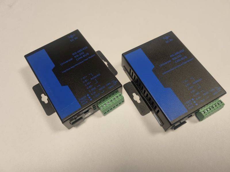 Konwerter RS232/422/485 modem SC jednomodowy WDM B 20km