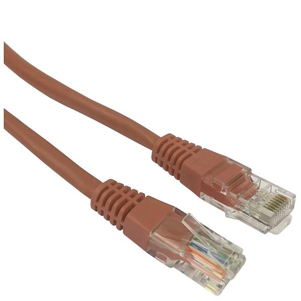 Patchcord C5e UTP 3,0m brązowy