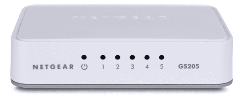 NETGEAR Switch GS205-100PES ProSafe 5x10/100/1000, plastikowa obudowa