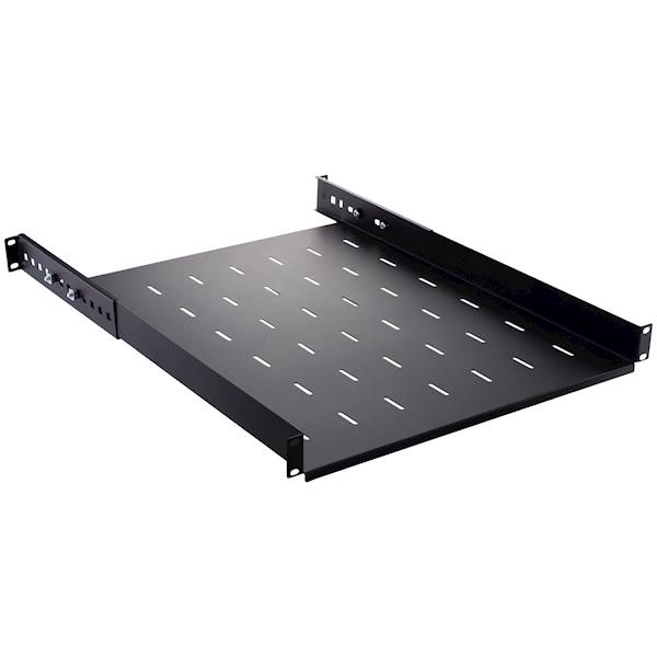 Półka metalowa 19" 1U 550mm mocowana w 4 punktach 