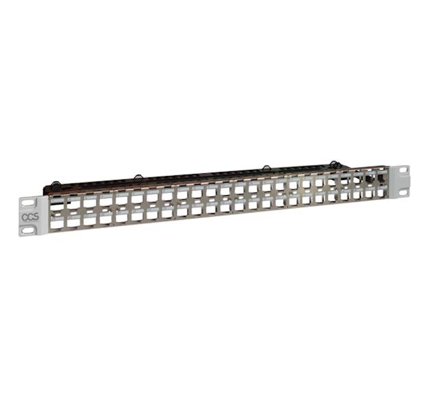 CCS 19" Patchpanel 48-port niewyposażony 1U