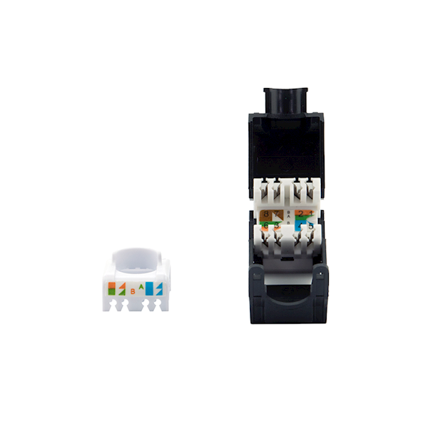 AFL Keystone RJ45 C6A UTP beznarzędziowy czarny UCT215221