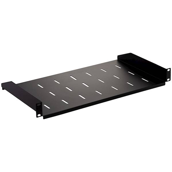 Półka metalowa 19" 1U 250mm czarna 