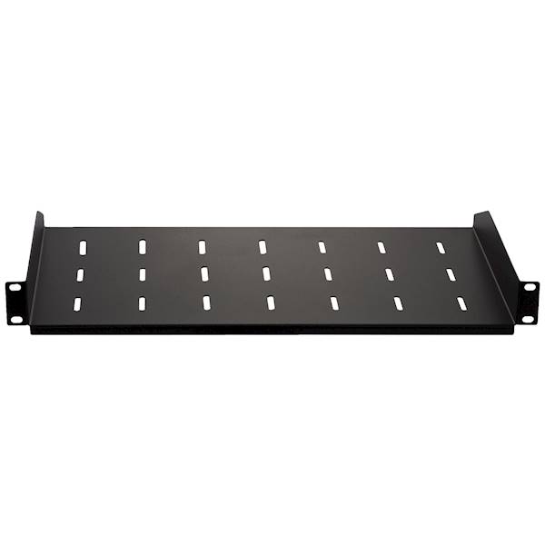 Półka metalowa 19" 1U 350mm czarna 