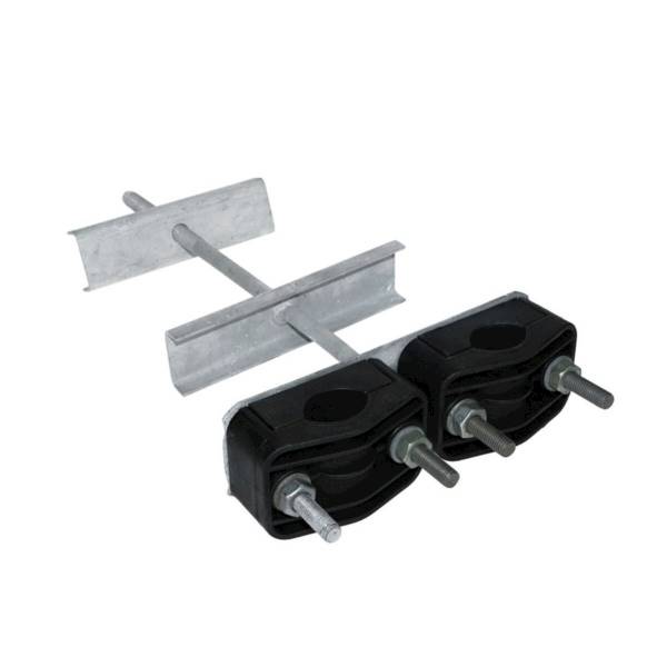 Uchwyt dystansowy podwójny do rury fi 25mm, 32mm, 40mm