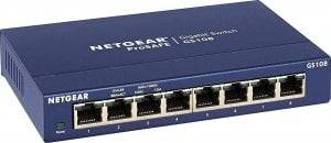 NETGEAR Switch GS108GE 8 x 10/100/1000 Ethernet