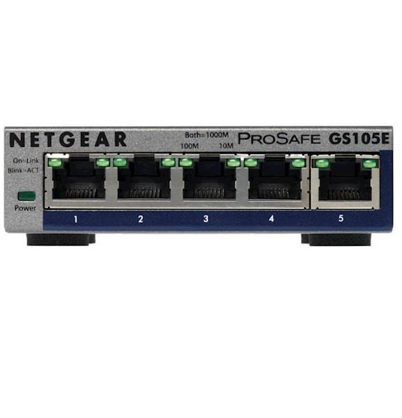 NETGEAR Switch GS105E  5x10/100/1000Prosafe PLUS