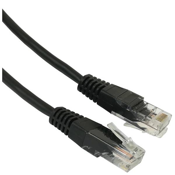 Patchcord C5e UTP 3,0m czarny