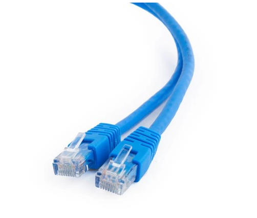 Patchcord C6 UTP 0,5m niebieski