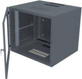 MOLEX Szafa naścienna dwusekcyjna MODBOX III, 19", 15U, 600mm głębokości, drzwi przednie szklane,  Grafitowa