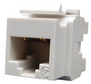 MOLEX Moduł Keystone 1xRJ45 (WE8W), UTP, 568A/B, PowerCat 6, Biały