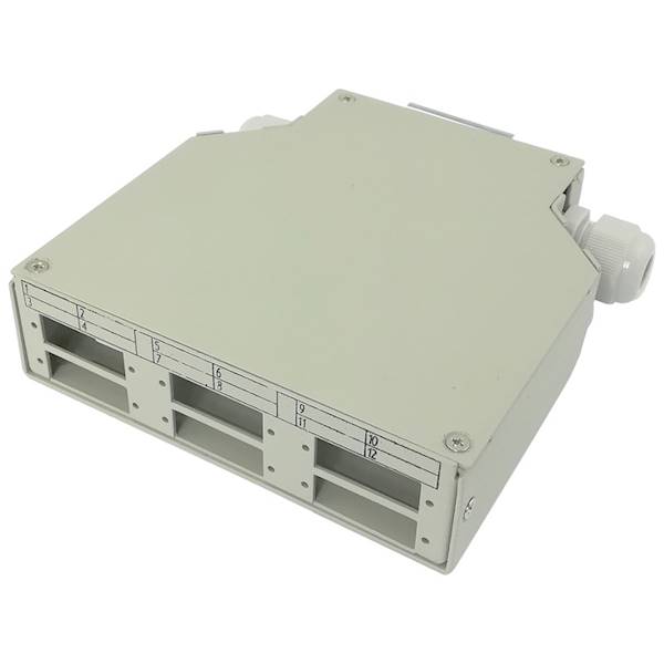Przełącznica światłowodowa na szynę DIN, 6x SC duplex / LC quad