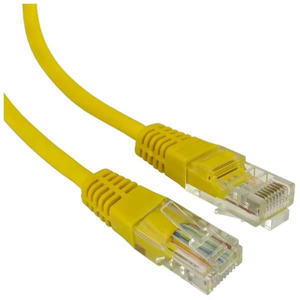 Patchcord C6 UTP 0,5m żółty