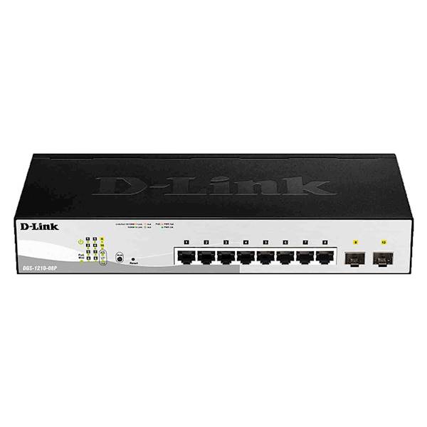 DGS-1210-08P Switch 8x10/100/1000 PoE Smart+2SFP