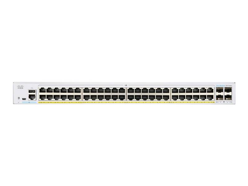 Cisco Switch CBS350-48P-4G-EU Managed 48-port GE, PoE+ 370W, 4x1G SFP