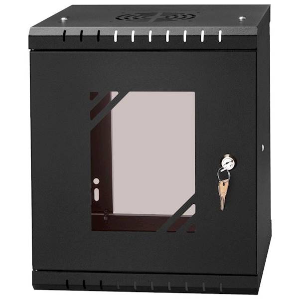 10" Szafa wisząca 6U 300mm czarna