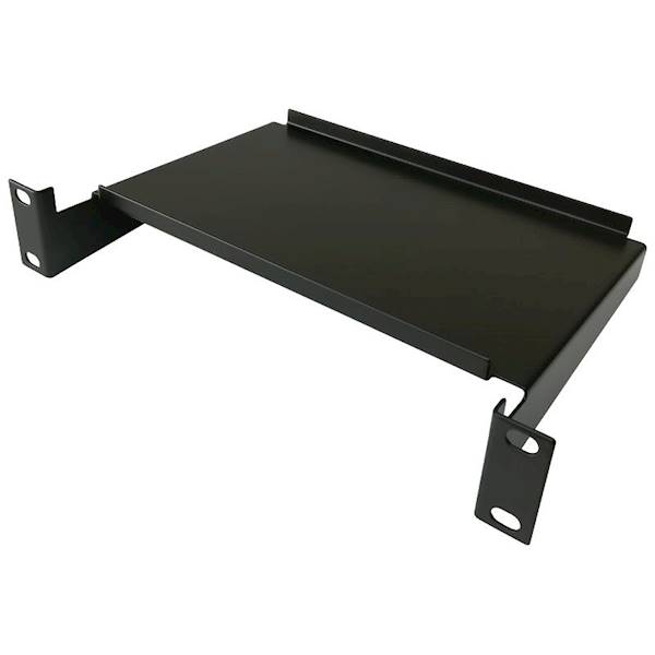 10" Półka 1U 150mm czarna
