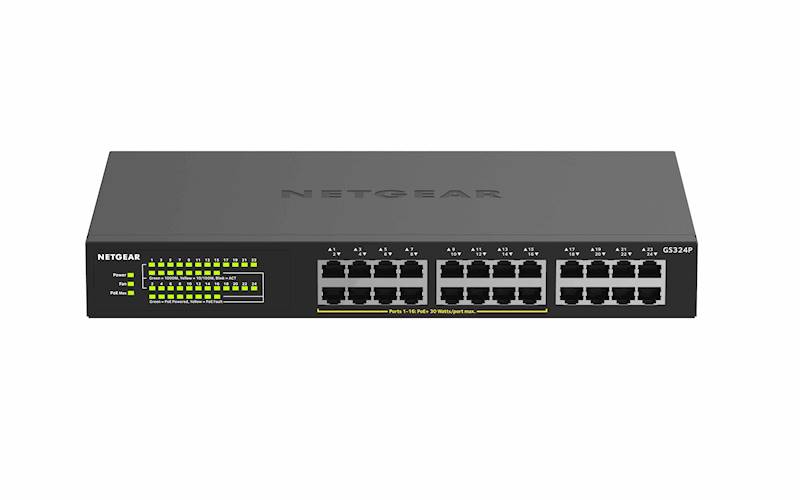 NETGEAR Switch GS324P 24PT GEth niezarządzalny  POE+