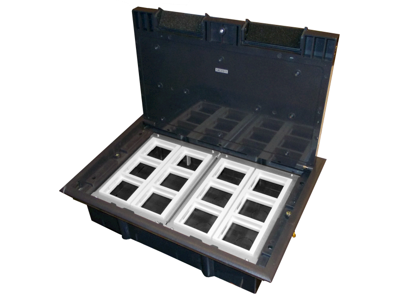 Floorbox puszka podłogowa 12M45 plastik do podłogi technicznej 