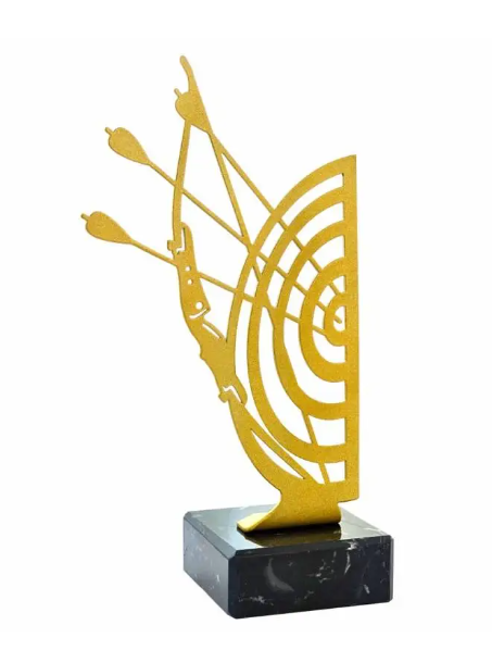 Statuetka metalowa 4348 łucznictwo