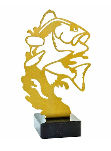 Statuetka metalowa 4344 ryba