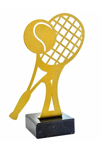 Statuetka metalowa 4342 tenis ziemny
