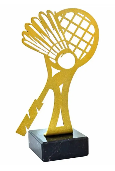 Statuetka metalowa 4336 badminton