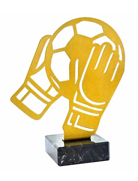 Statuetka metalowa 4331 bramkarz