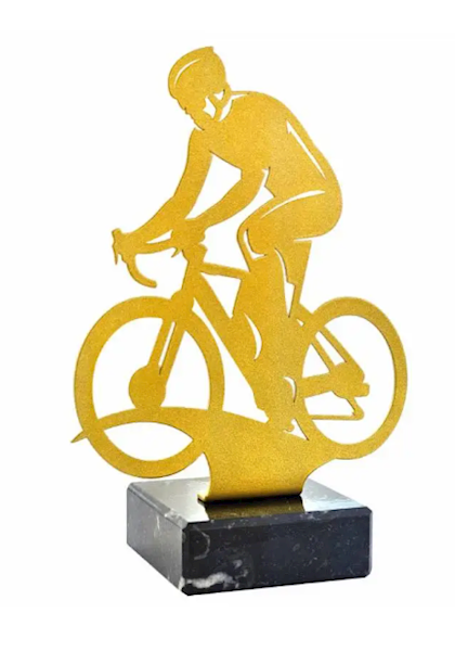 Statuetka metalowa 4328 kolarz