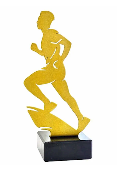 Statuetka metalowa 4323 biegi mężczyżni