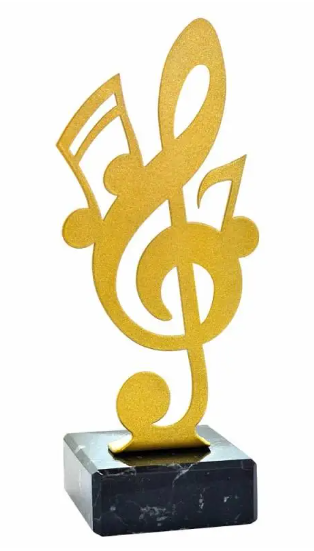 Statuetka metalowa 4314 muzyka