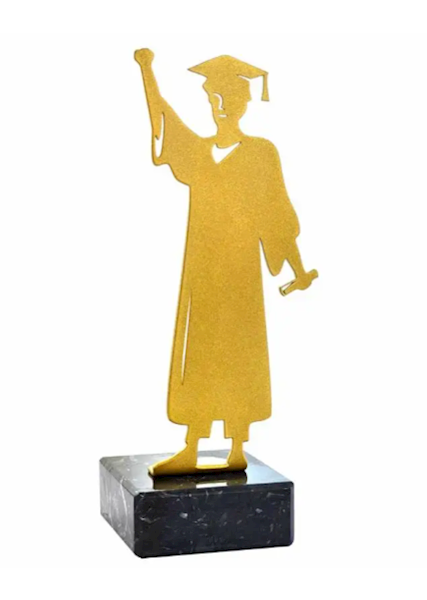 Statuetka metalowa 4312 absolwent