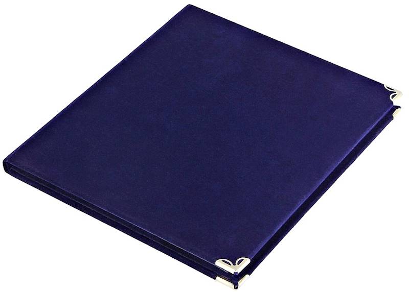 Etui welurowe 21x16 granatowe + grawer